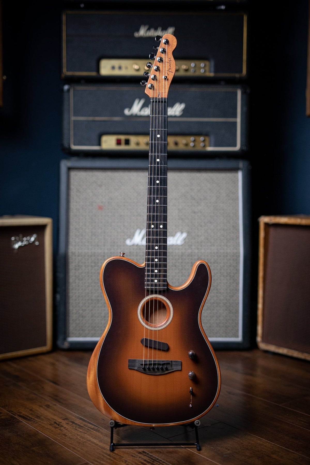 Fender American Acoustasonic Telecaster Electric Guitar - Sunburst