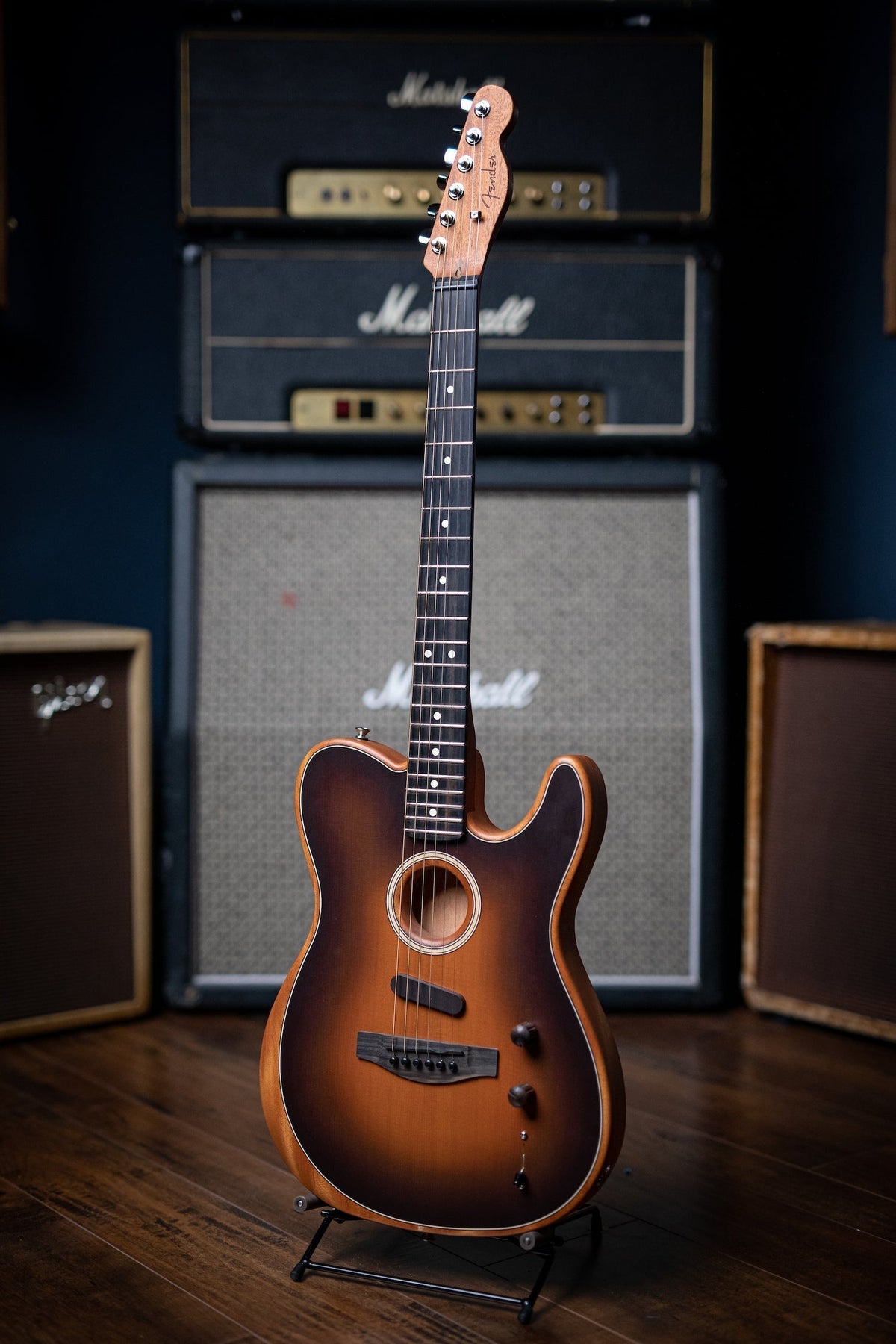 Fender American Acoustasonic Telecaster Electric Guitar - Sunburst