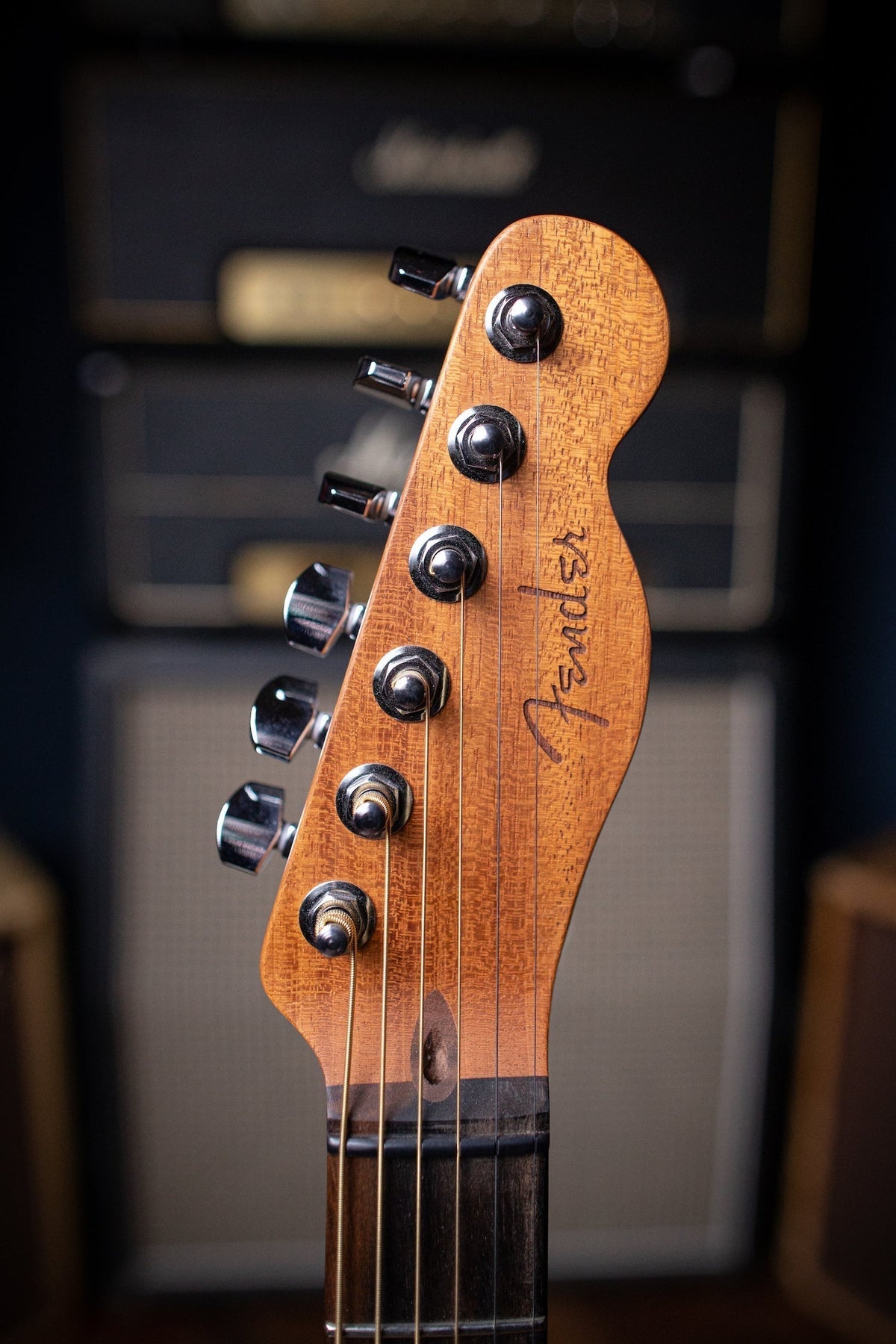 Fender American Acoustasonic Telecaster Electric Guitar - Black