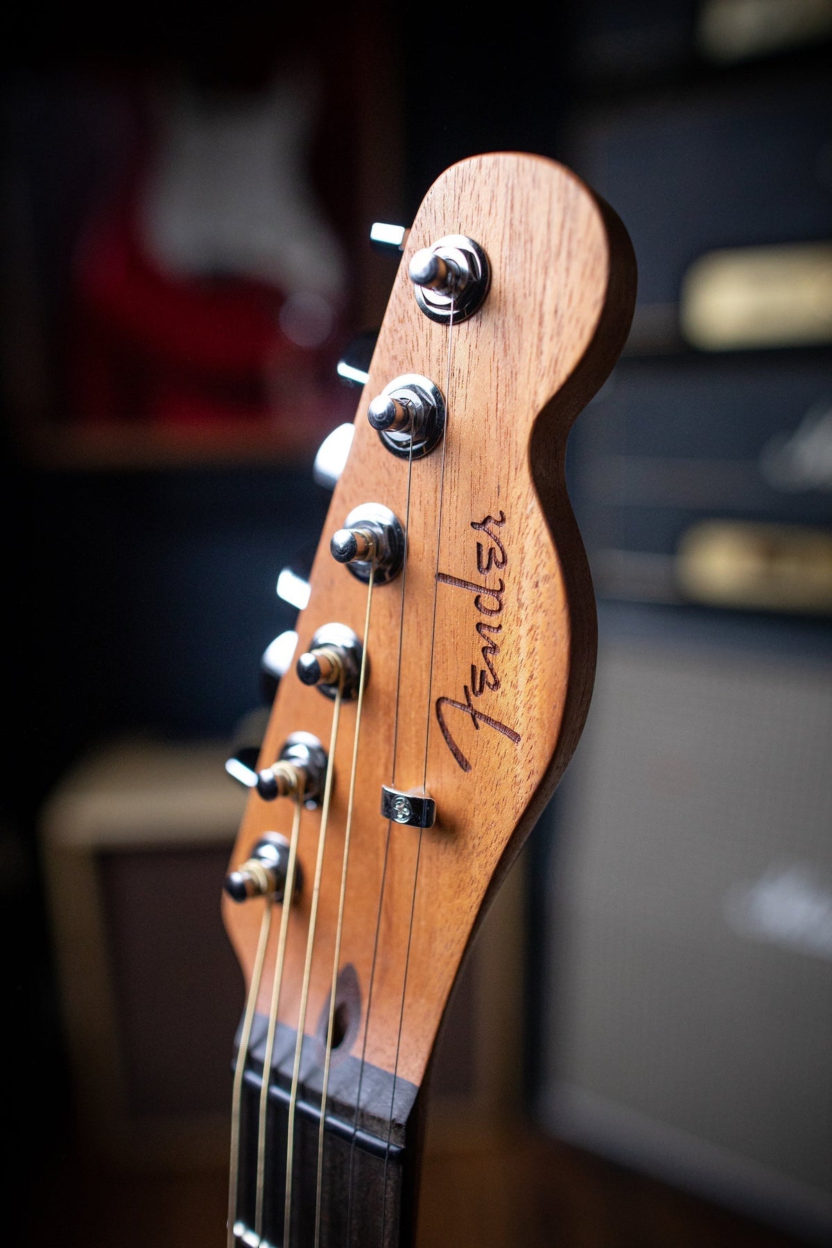 Fender American Acoustasonic Telecaster Electric Guitar - Green