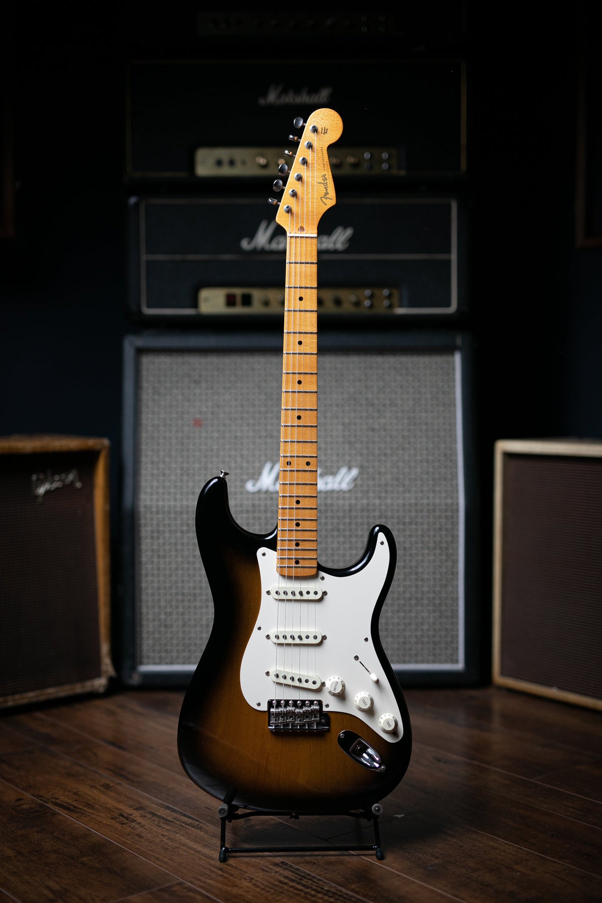2005 Fender Stratocaster Eric Johnson Artist Series Electric Guitar - Vintage Burst