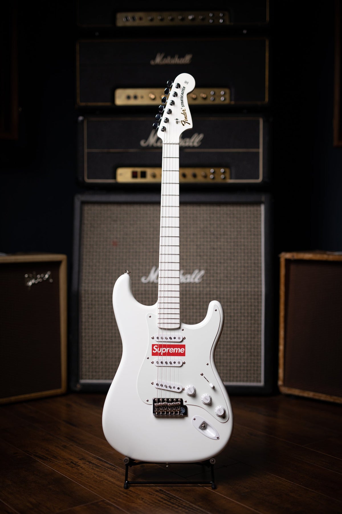 2017 Fender "Supreme" Stratocaster Electric Guitar - White