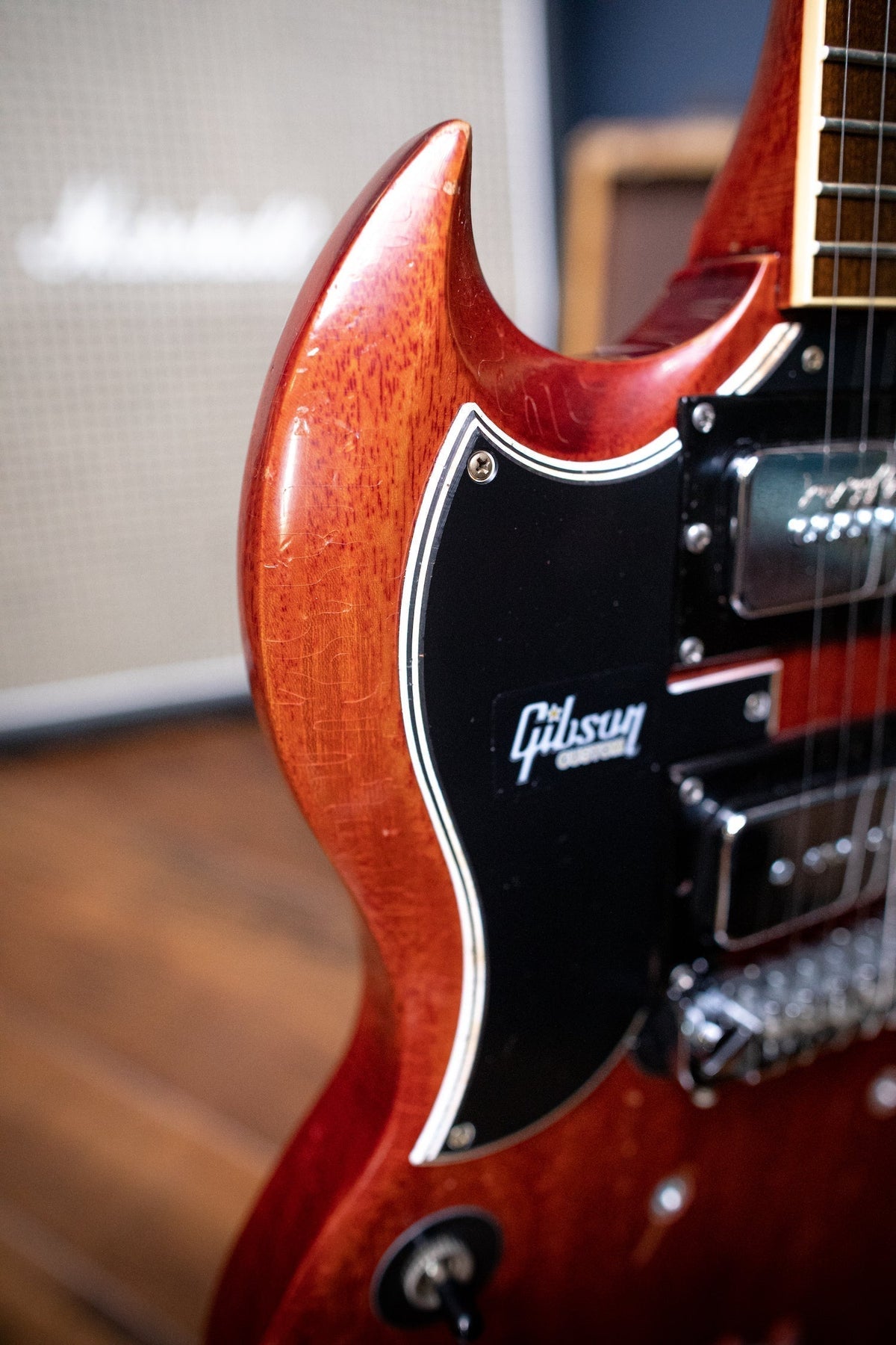 Gibson Tony Iommi "Monkey" 1964 SG Special Replica Left Handed Electric Guitar - Aged Cherry