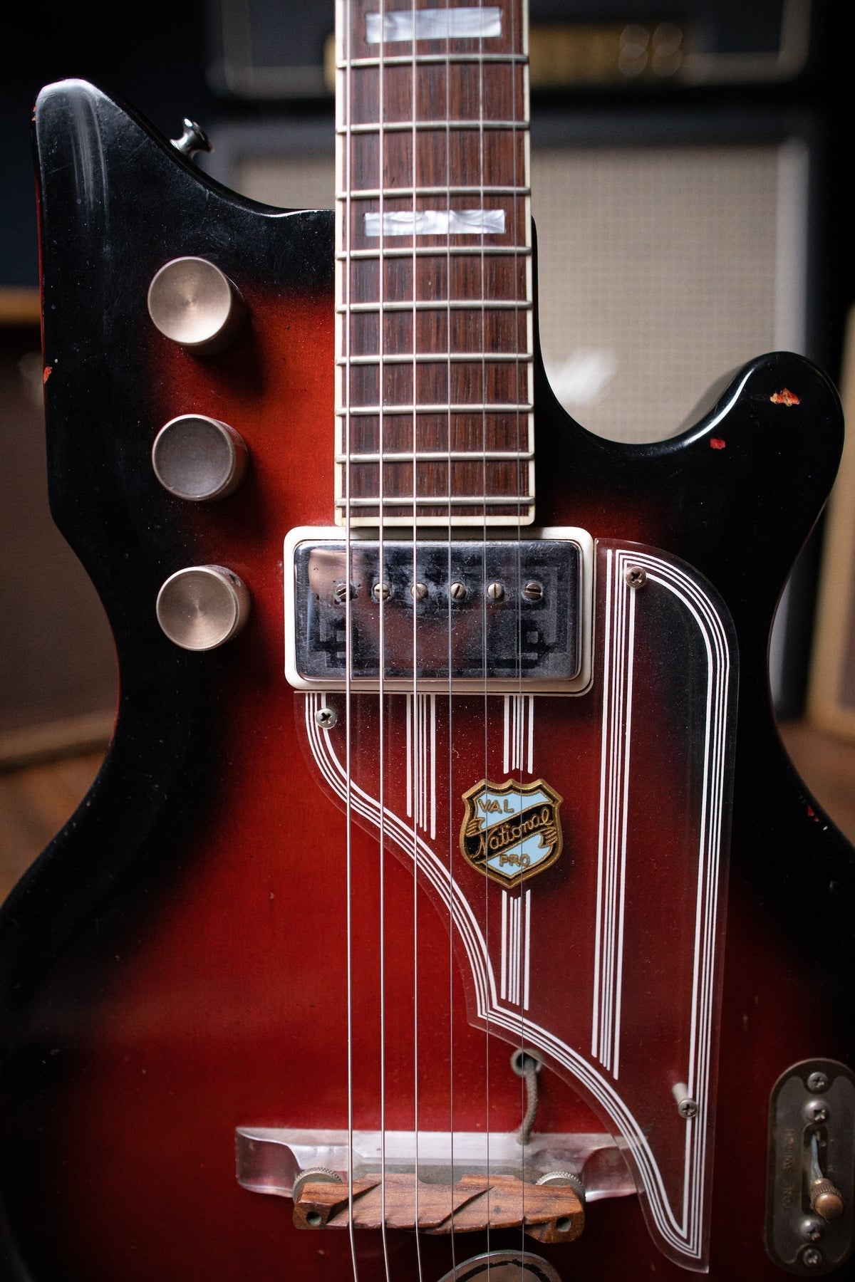 1964 National Val Pro 82 Electric Guitar - Red Burst