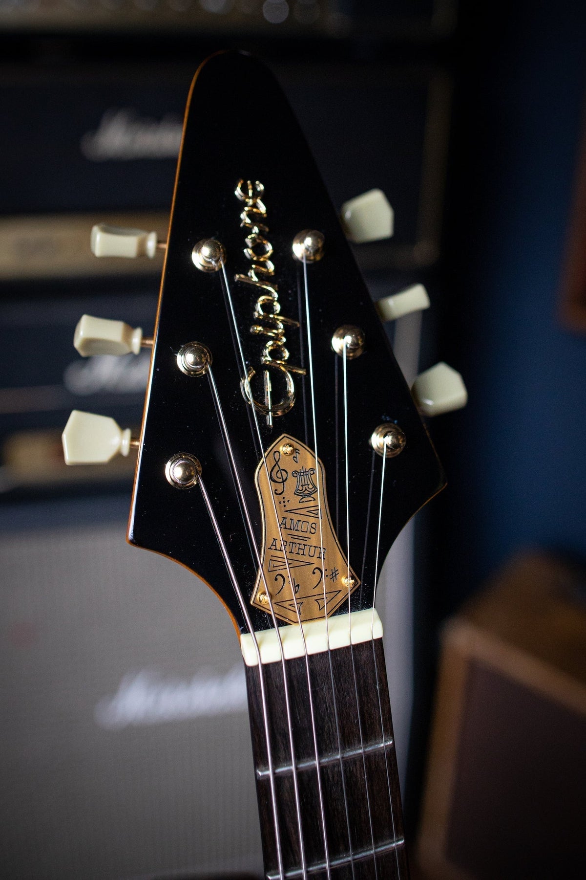 2018 Epiphone Joe Bonamassa Flying V "Amos" Electric Guitar - Natural