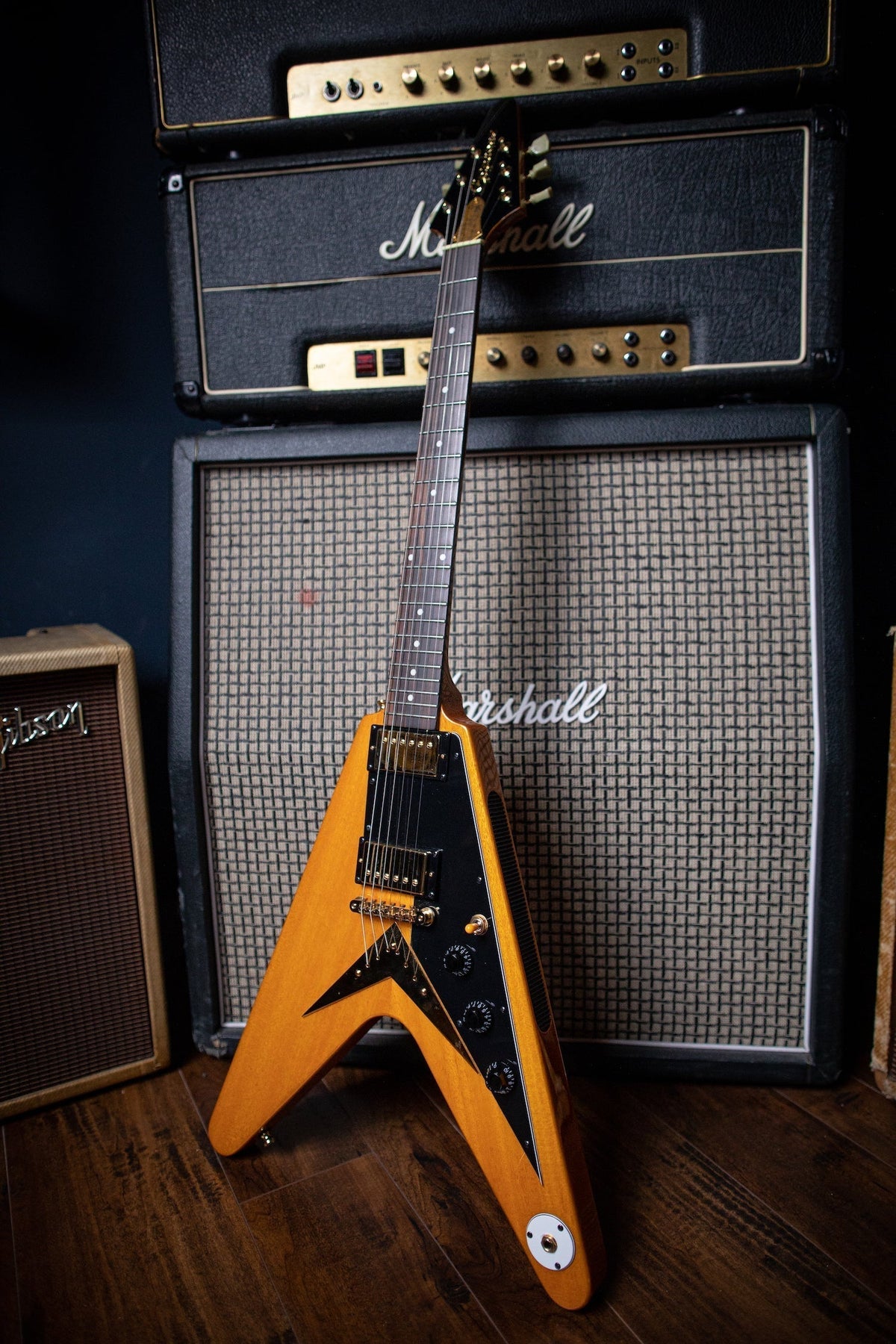 2018 Epiphone Joe Bonamassa Flying V "Amos" Electric Guitar - Natural