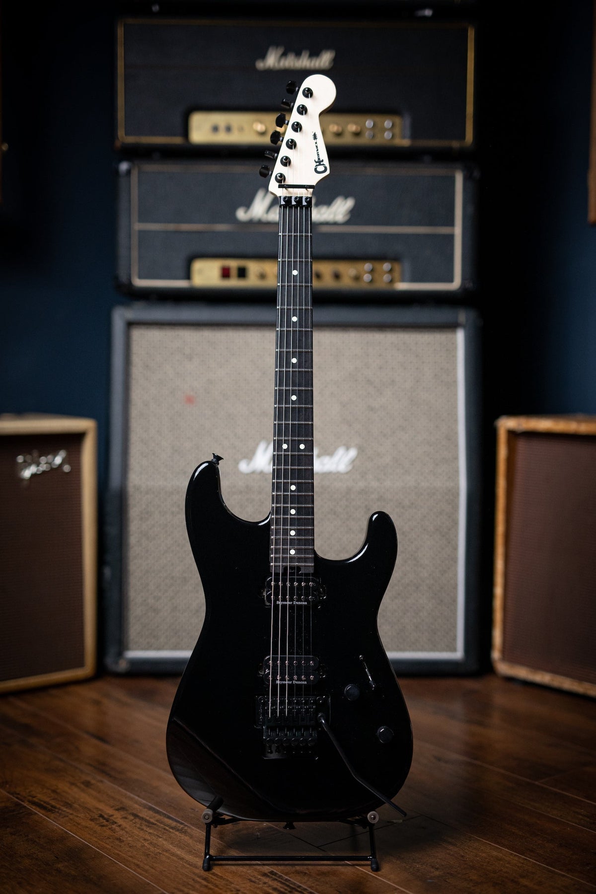 Charvel Pro-Mod San Dimas Style 1 HH FR E Electric Guitar - Black