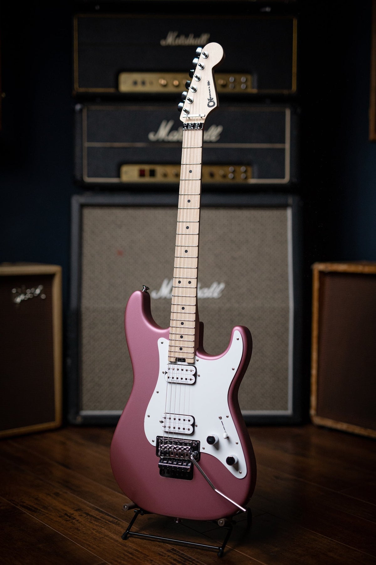 Charvel Pro-Mod So-Cal Style 1 HH FR M Electric Guitar - Satin Burgundy Mist