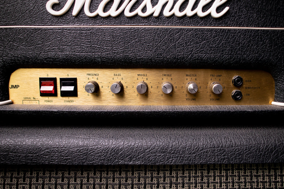 1980 Marshall JMP 50 MKII Tube Head and Basketweave 1960A Extension Cabinet