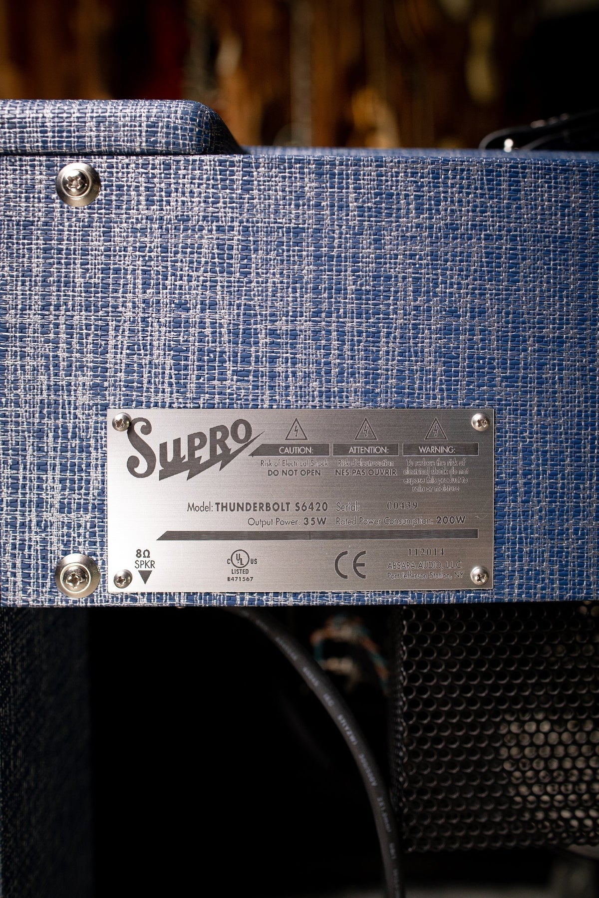 2015 Supro Thunderbolt S6420 Combo Amp
