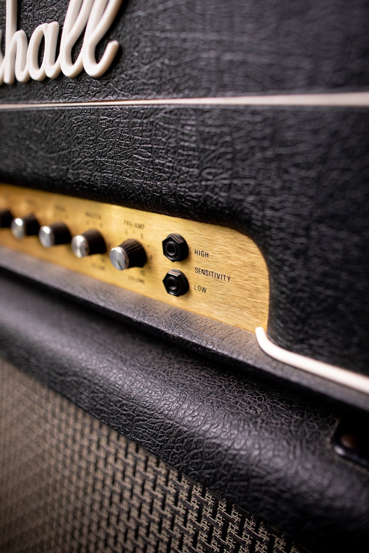 1980 Marshall JMP 50 MKII Tube Head and Basketweave 1960A Extension Cabinet