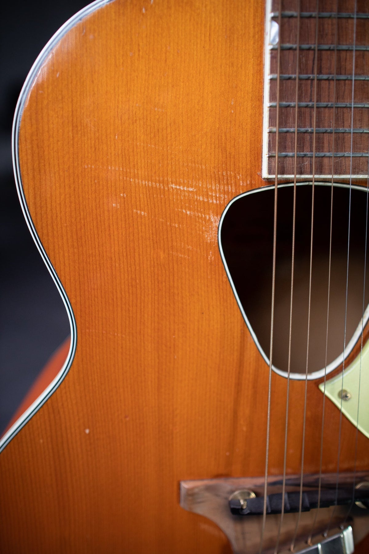1962 Gretsch Rancher Jumbo Acoustic Guitar - Western Orange