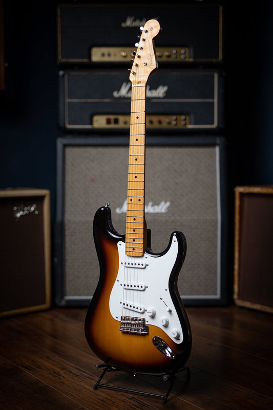 Used Fender Custom Shop Vintage 1955 Stratocaster Electric Guitar - Wide Fade 2-Color Sunburst