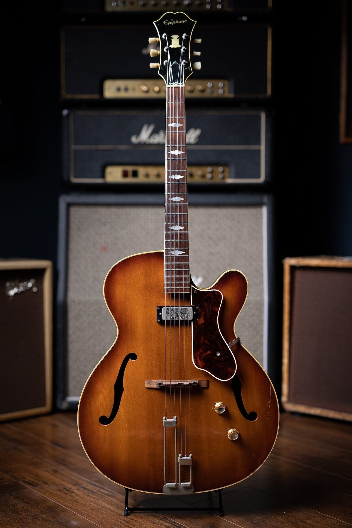 1964 Epiphone Triumph Electric Guitar - Tinted Dark Natural