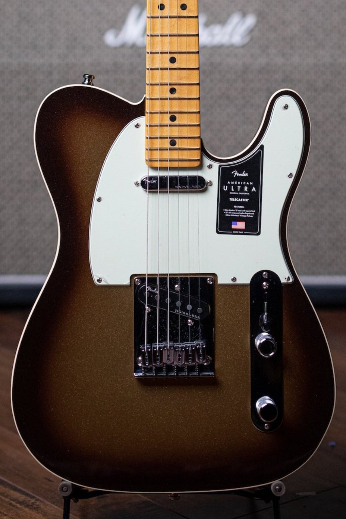 Fender American Ultra Telecaster Electric Guitar - Mocha Burst