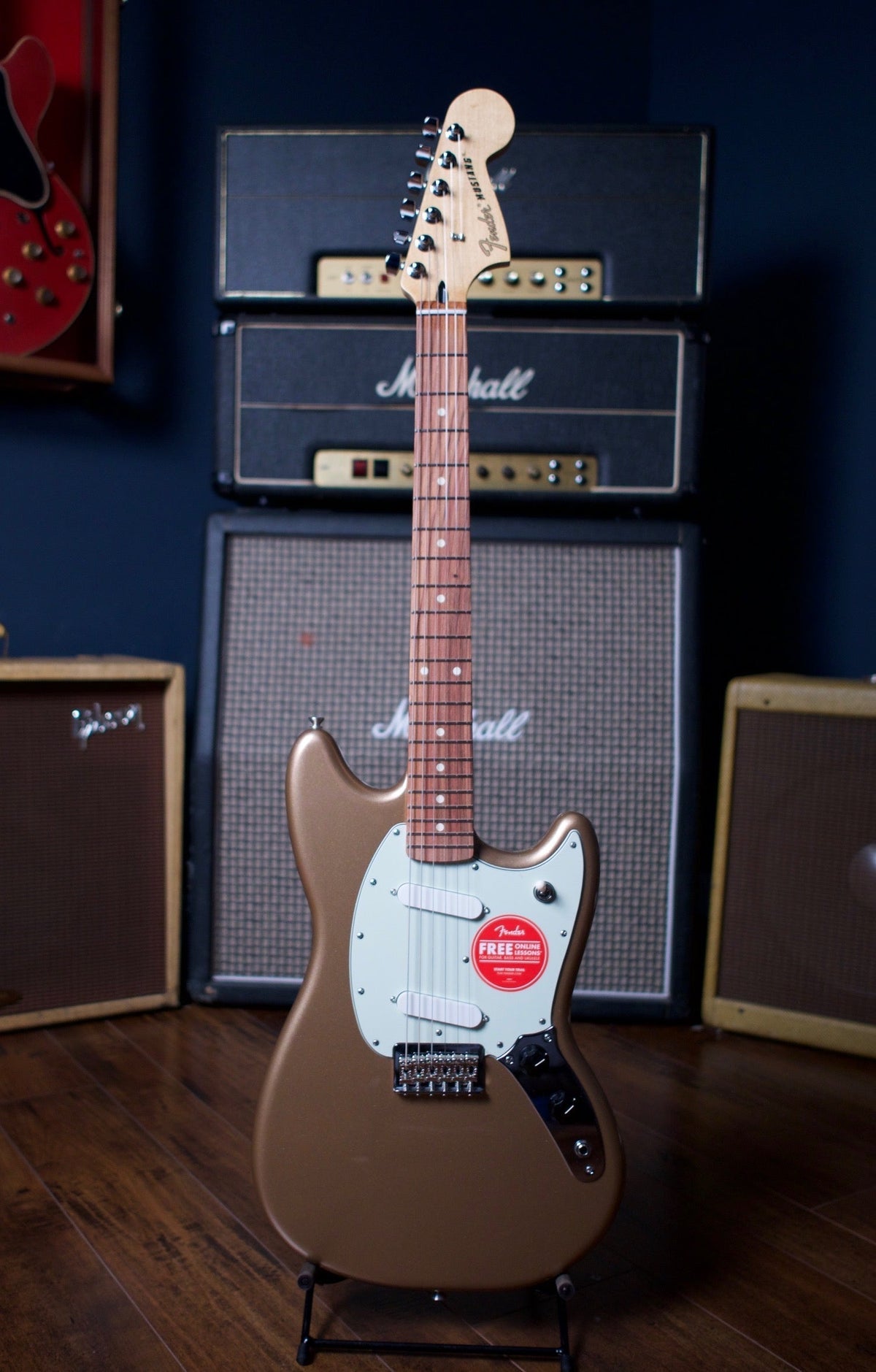 Fender Player Mustang Electric Guitar - Firemist Gold