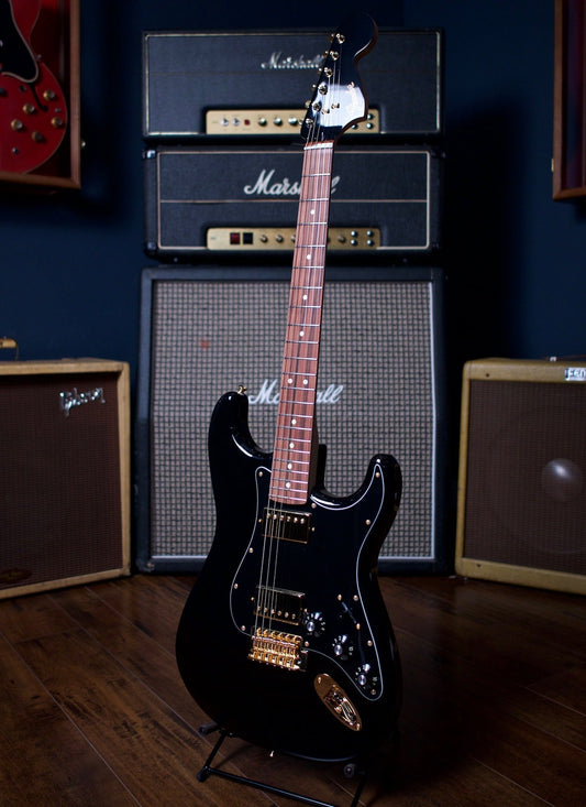 Fender Limited Edition Mahogany Blacktop Stratocaster Electric Guitar - Black
