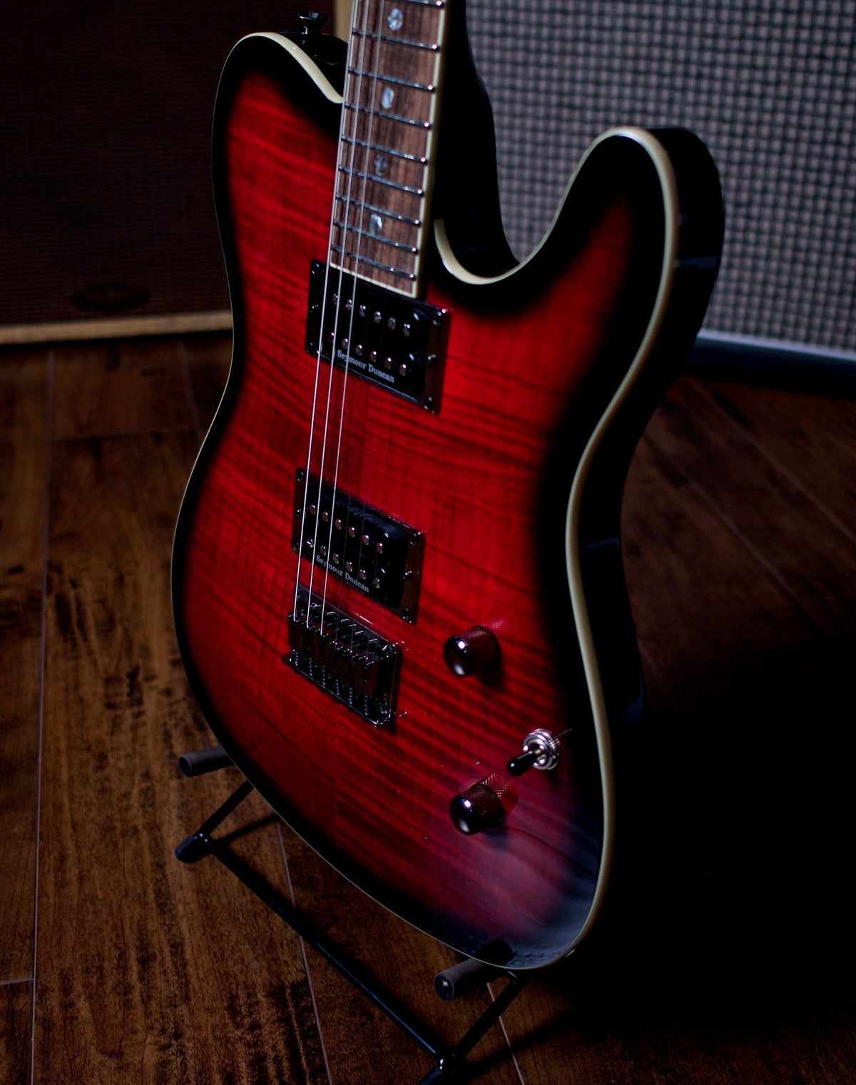 Fender Special Edition Custom Telecaster FMT HH Electric Guitar - Black Cherry Burst