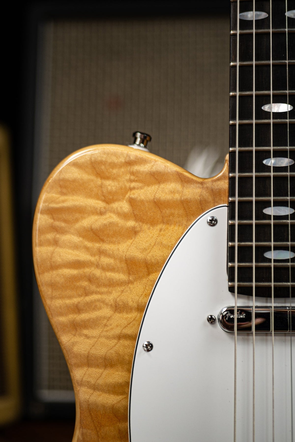 2015 Hamiltone Singlecut / Tele Quilt Electric Guitar Natural
