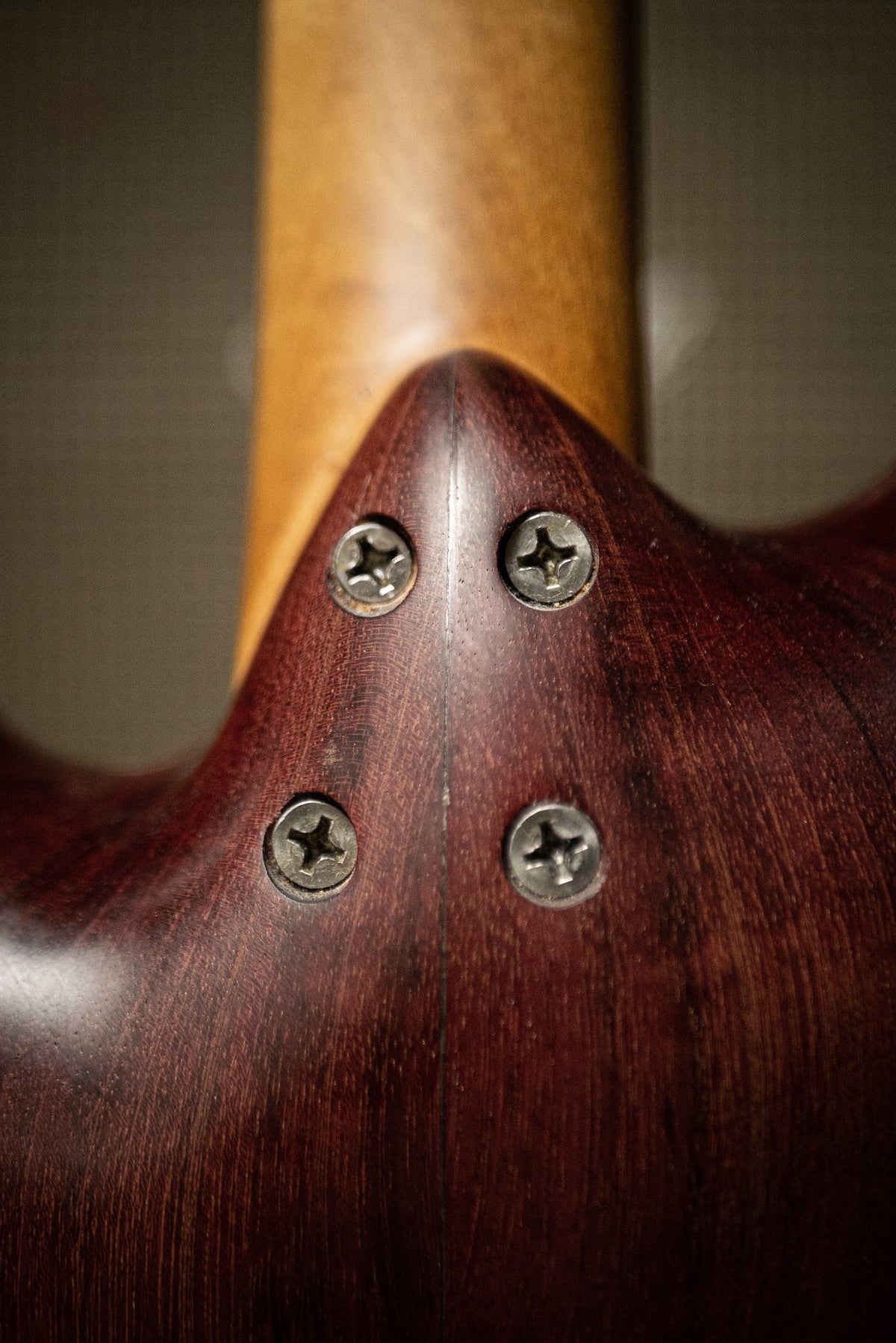 Used BaddAss Purple Heart Teak Bass