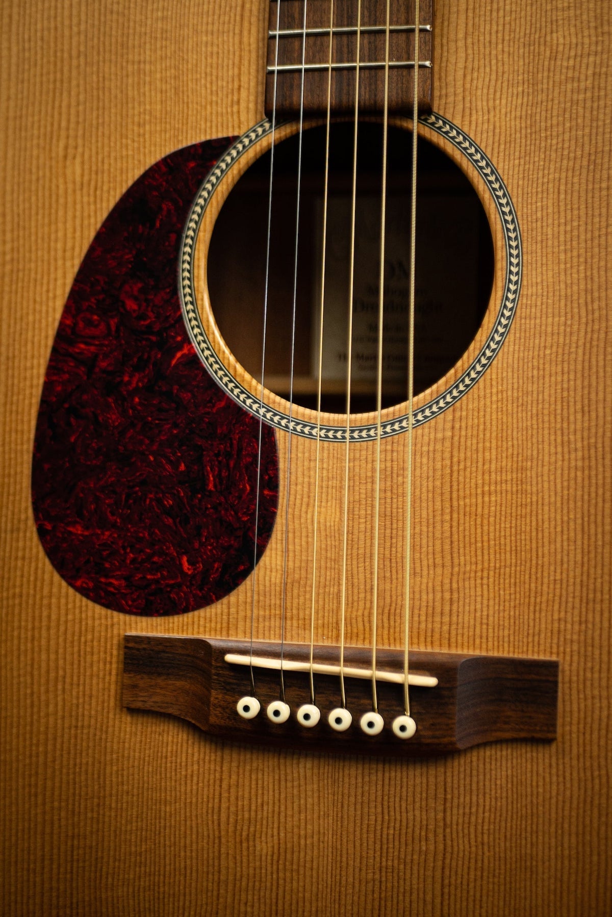 2003 Martin DM Mahogany Left Handed Acoustic Guitar - Natural