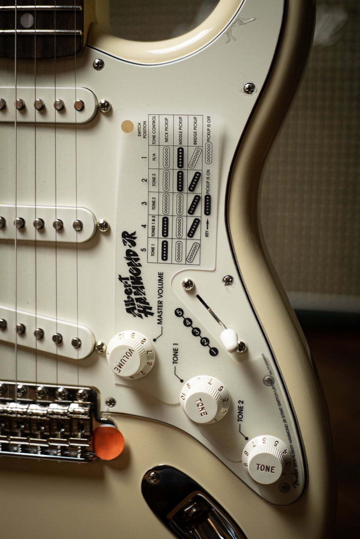Fender Stratocaster Albert Hammond Jr Electric Guitar - Olympic White