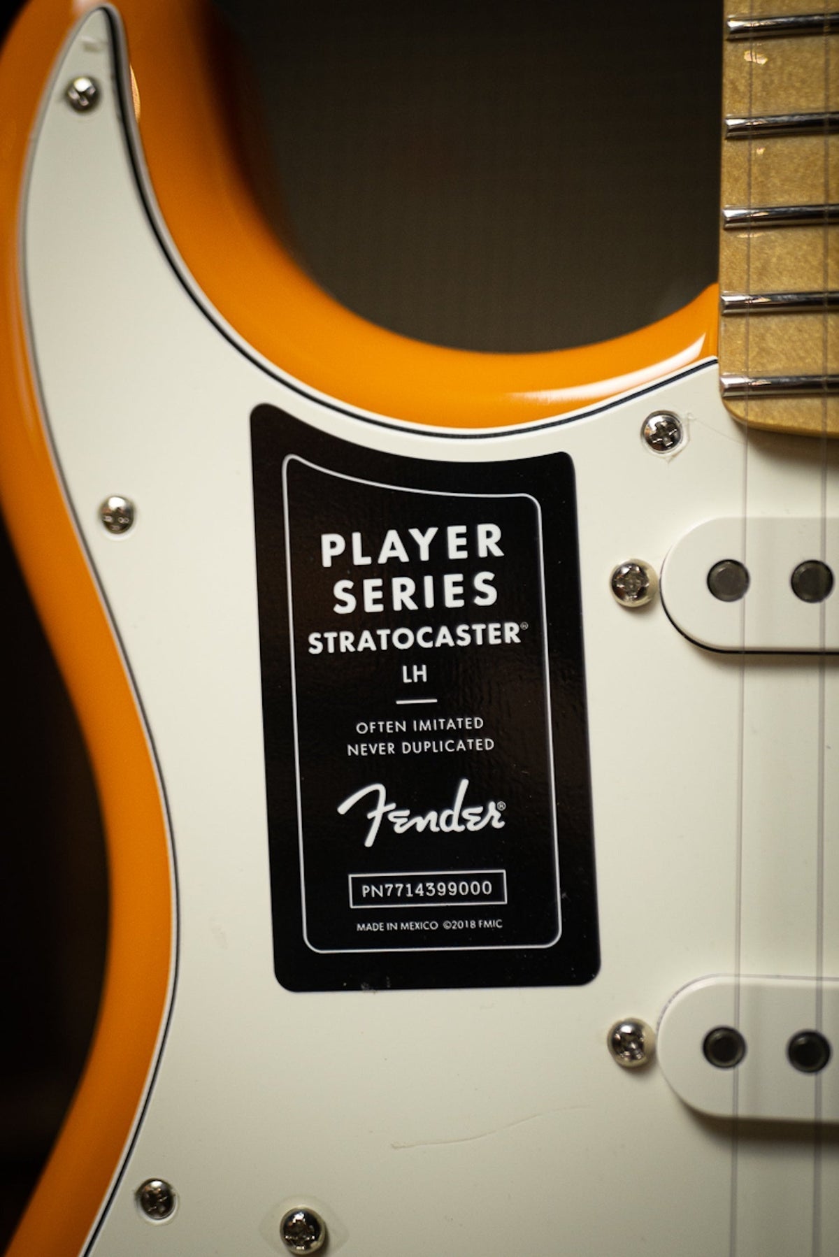 Fender Stratocaster Player Series Left Handed Electric Guitar - Capri Orange