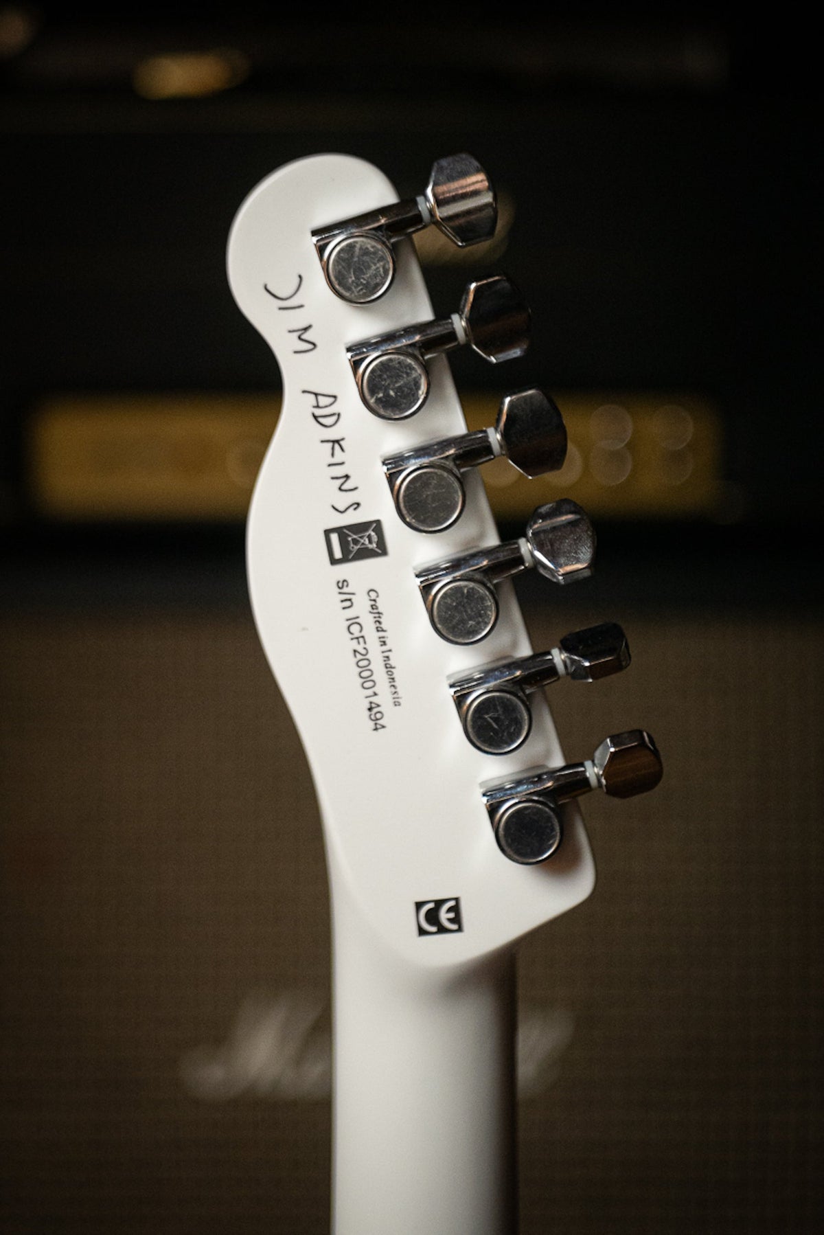 Fender Jim Adkins JA-90 Telecaster Thinline Electric Guitar -  Laurel Fingerboard White