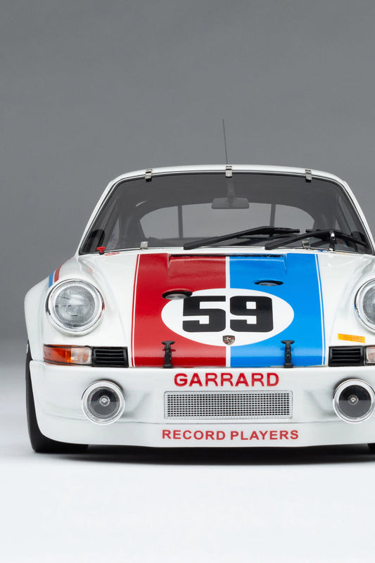 Amalgam Collection - 1973 Porsche 911RSR  2.8 BRUMOS DAYTONA  SIGNED EDITION  1:18 Scale