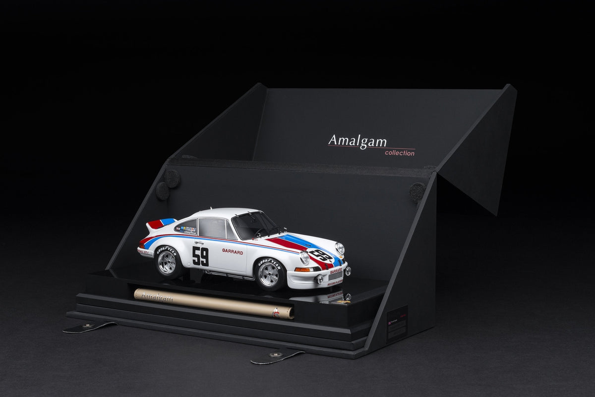 Amalgam Collection - 1973 Porsche 911RSR  2.8 BRUMOS DAYTONA  SIGNED EDITION  1:18 Scale