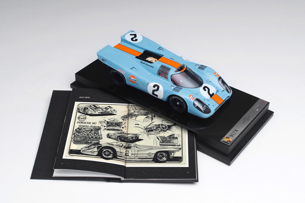 Amalgam Collection - Porsche 917K  1970 Daytona Winner  Road & Track Edition  1:18 Scale