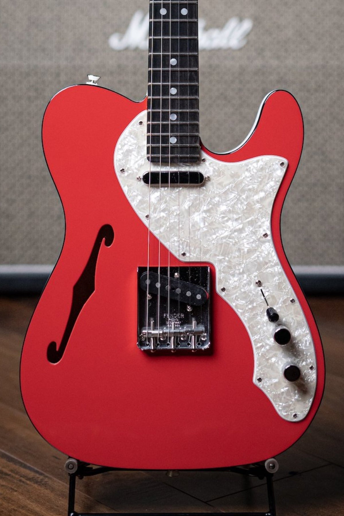 Fender Thinline Telecaster Limited Edition Electric Guitar - 2-Tone Fiesta Red