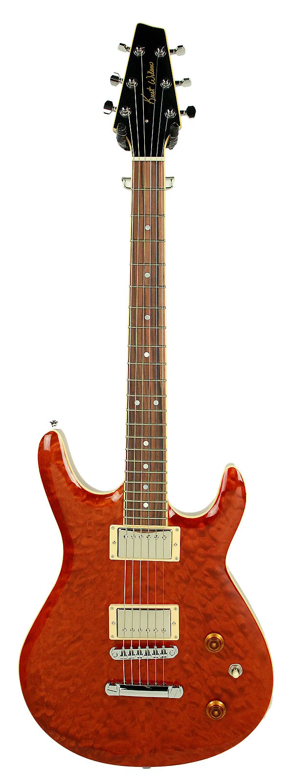 Kurt Wilson Semi-Hollow KW-S7DXL in Trans Amber 13116