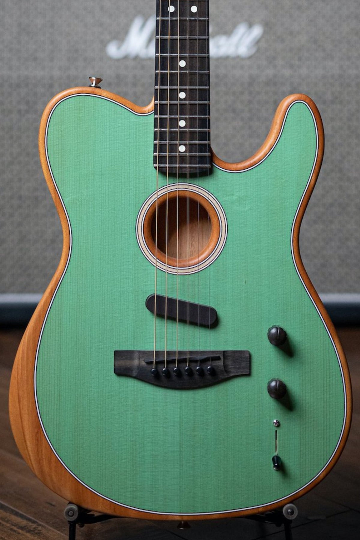 Fender American Acoustasonic Telecaster Electric Guitar - Green